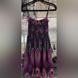 Forever 21 Peacock Print Dress